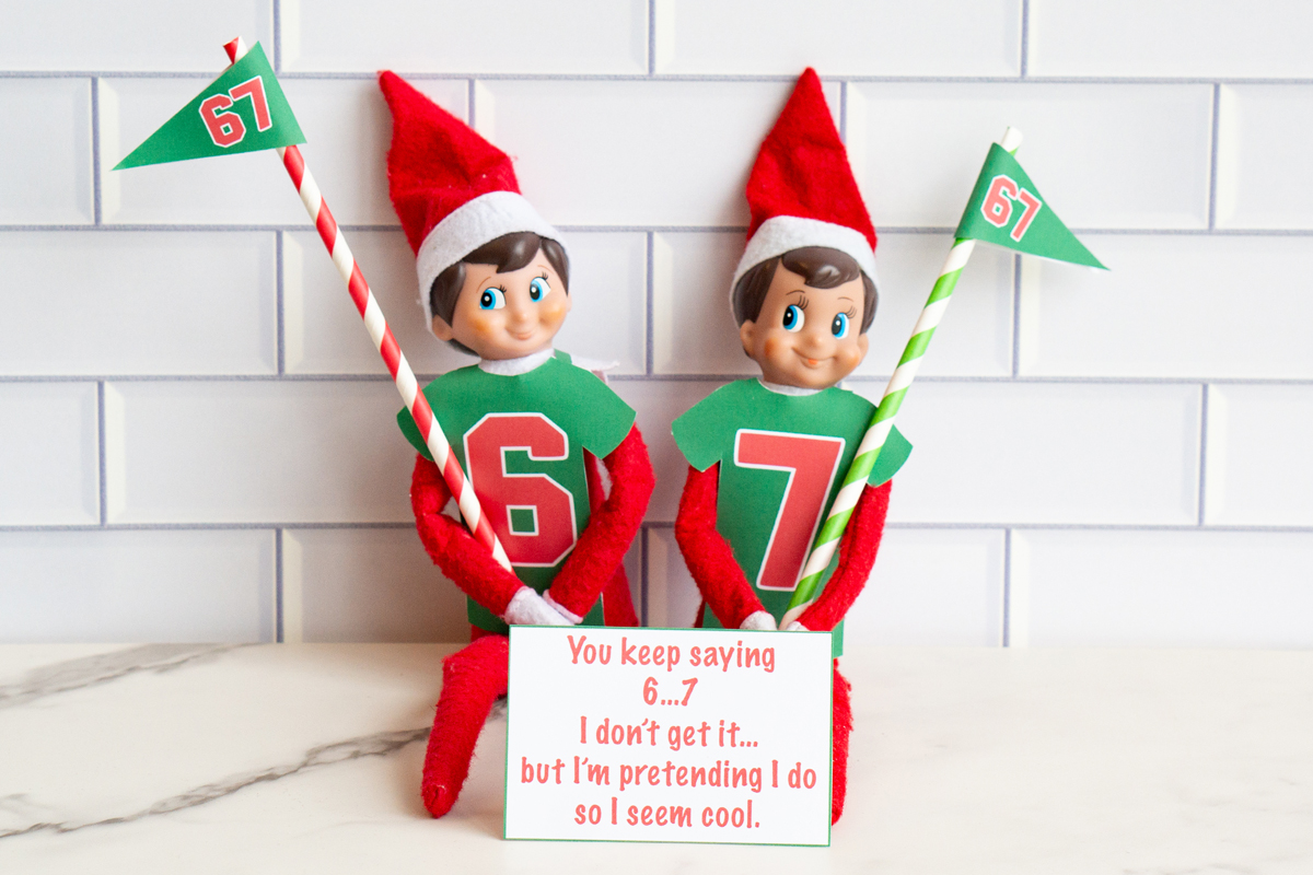 free funny 6 7 elf on the shelf printables (notes included)